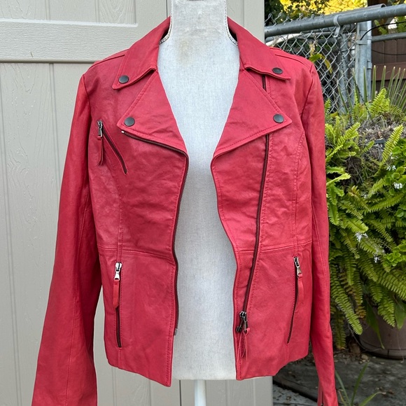 Sundance Jackets & Blazers - Sundance Rustic Red 100% Premium Leather Jacket. MSRP $289.00 Size M